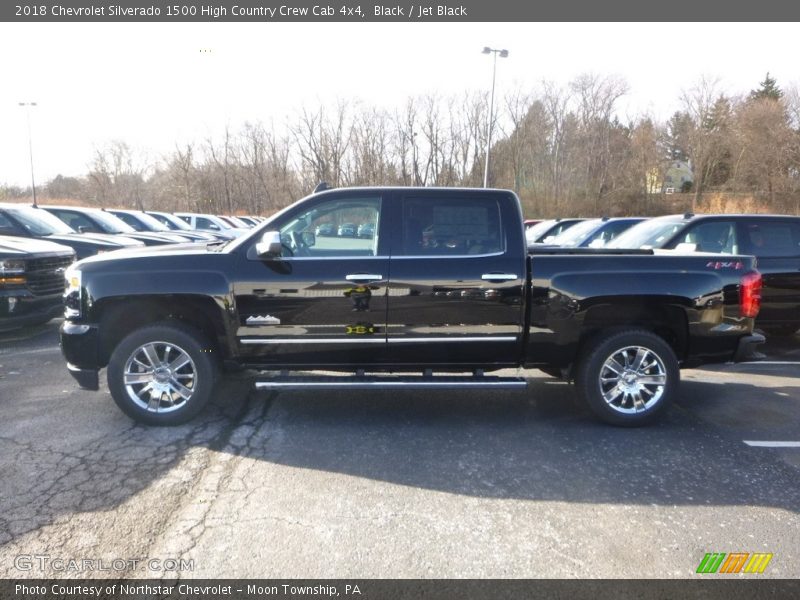 Black / Jet Black 2018 Chevrolet Silverado 1500 High Country Crew Cab 4x4