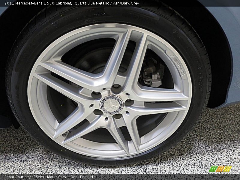 Quartz Blue Metallic / Ash/Dark Grey 2011 Mercedes-Benz E 550 Cabriolet