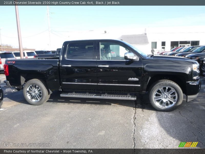 Black / Jet Black 2018 Chevrolet Silverado 1500 High Country Crew Cab 4x4