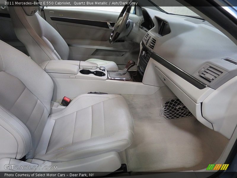 Quartz Blue Metallic / Ash/Dark Grey 2011 Mercedes-Benz E 550 Cabriolet