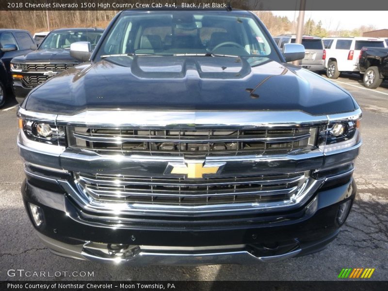 Black / Jet Black 2018 Chevrolet Silverado 1500 High Country Crew Cab 4x4