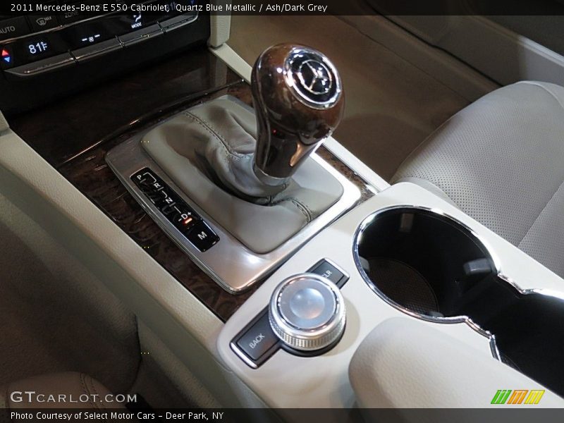 Quartz Blue Metallic / Ash/Dark Grey 2011 Mercedes-Benz E 550 Cabriolet