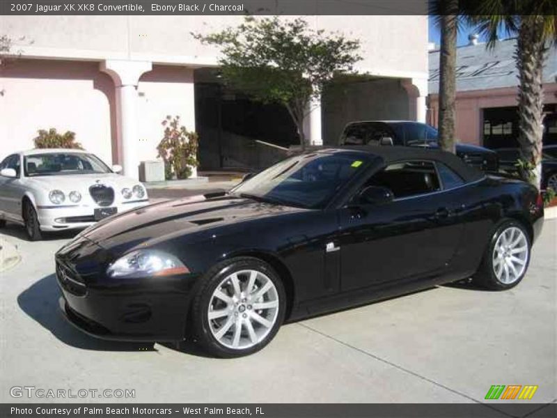 Ebony Black / Charcoal 2007 Jaguar XK XK8 Convertible