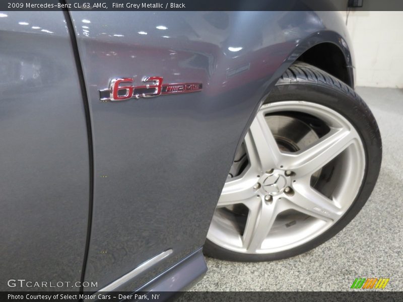 Flint Grey Metallic / Black 2009 Mercedes-Benz CL 63 AMG