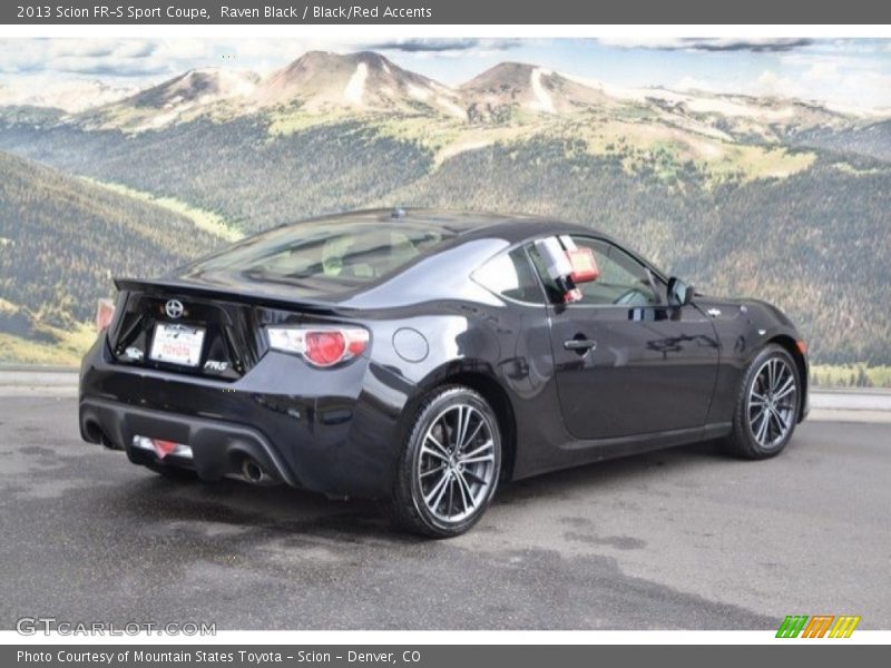 Raven Black / Black/Red Accents 2013 Scion FR-S Sport Coupe