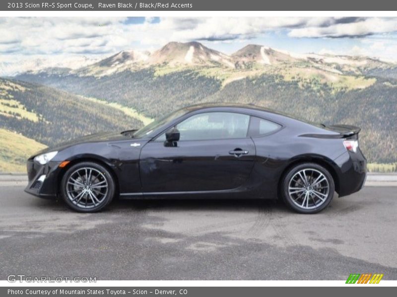 Raven Black / Black/Red Accents 2013 Scion FR-S Sport Coupe
