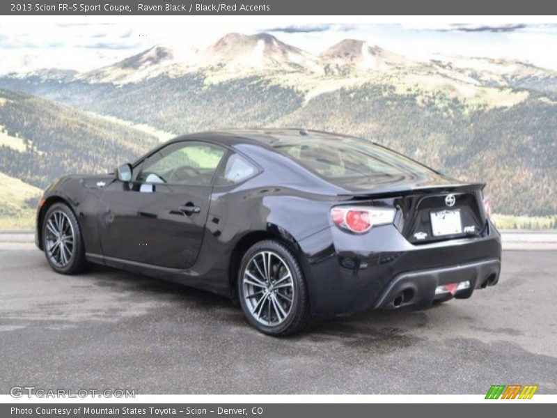 Raven Black / Black/Red Accents 2013 Scion FR-S Sport Coupe