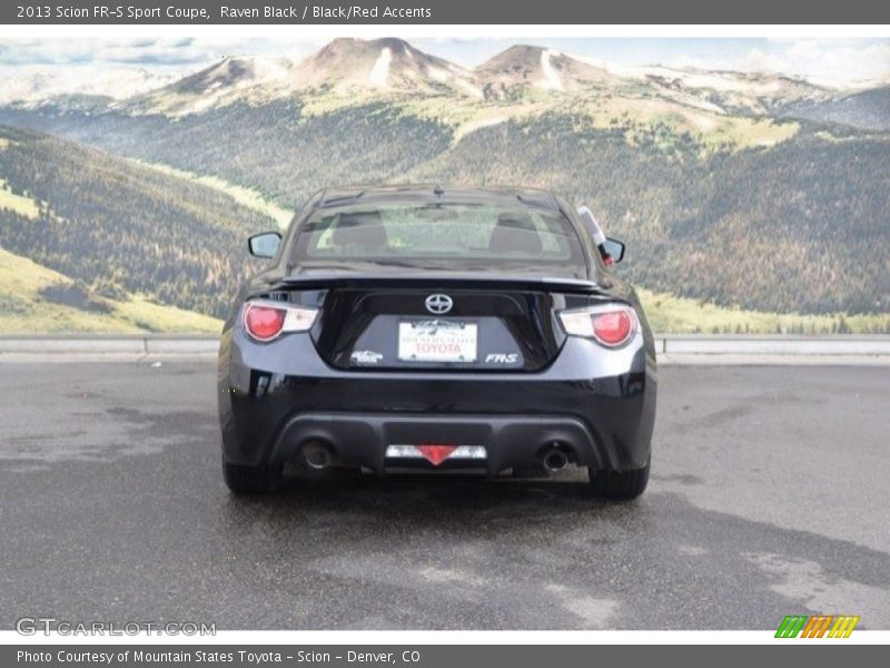 Raven Black / Black/Red Accents 2013 Scion FR-S Sport Coupe