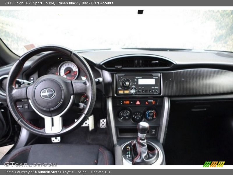 Raven Black / Black/Red Accents 2013 Scion FR-S Sport Coupe