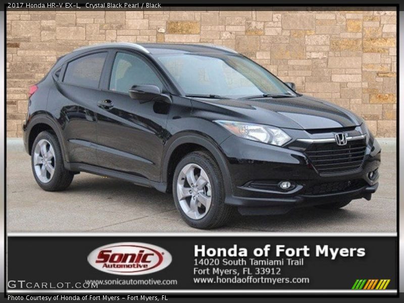 Crystal Black Pearl / Black 2017 Honda HR-V EX-L