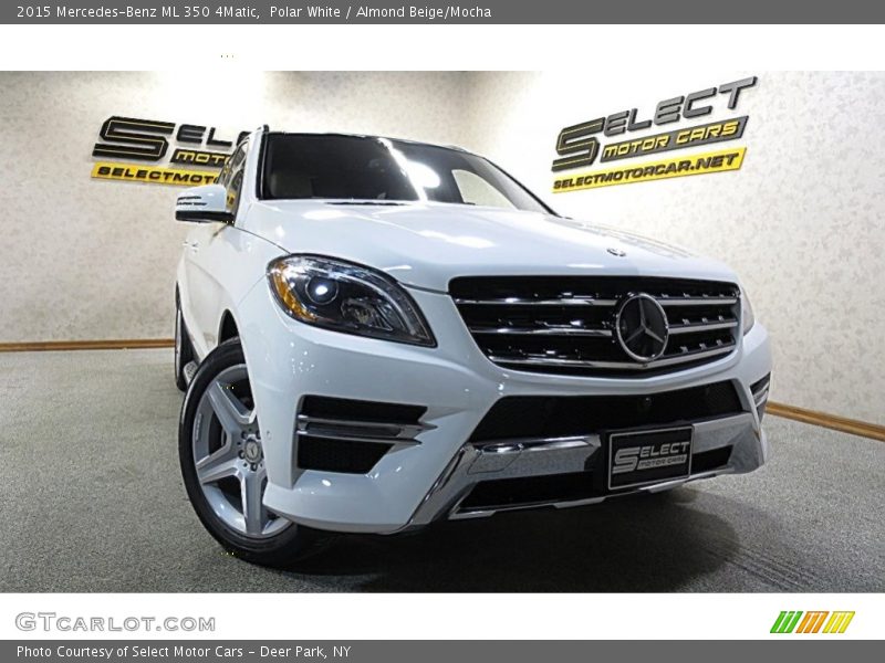 Polar White / Almond Beige/Mocha 2015 Mercedes-Benz ML 350 4Matic