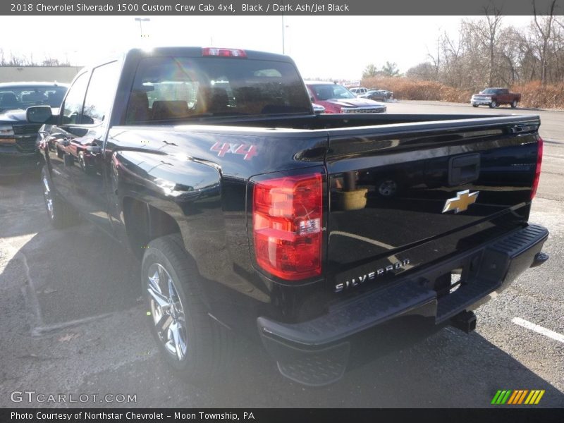 Black / Dark Ash/Jet Black 2018 Chevrolet Silverado 1500 Custom Crew Cab 4x4