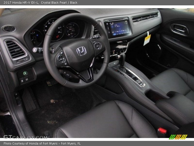 Crystal Black Pearl / Black 2017 Honda HR-V EX-L