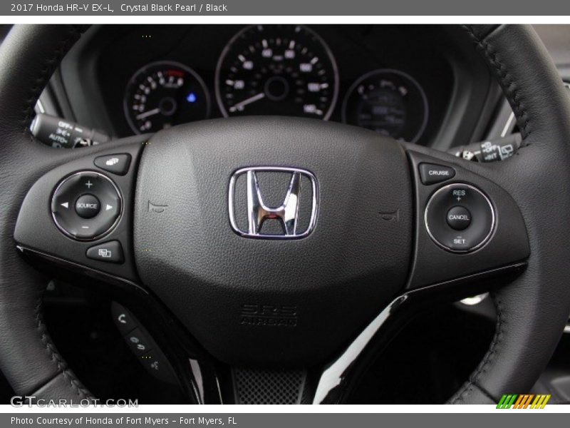 Crystal Black Pearl / Black 2017 Honda HR-V EX-L