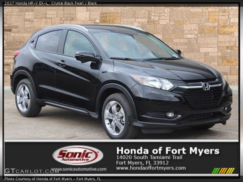 Crystal Black Pearl / Black 2017 Honda HR-V EX-L