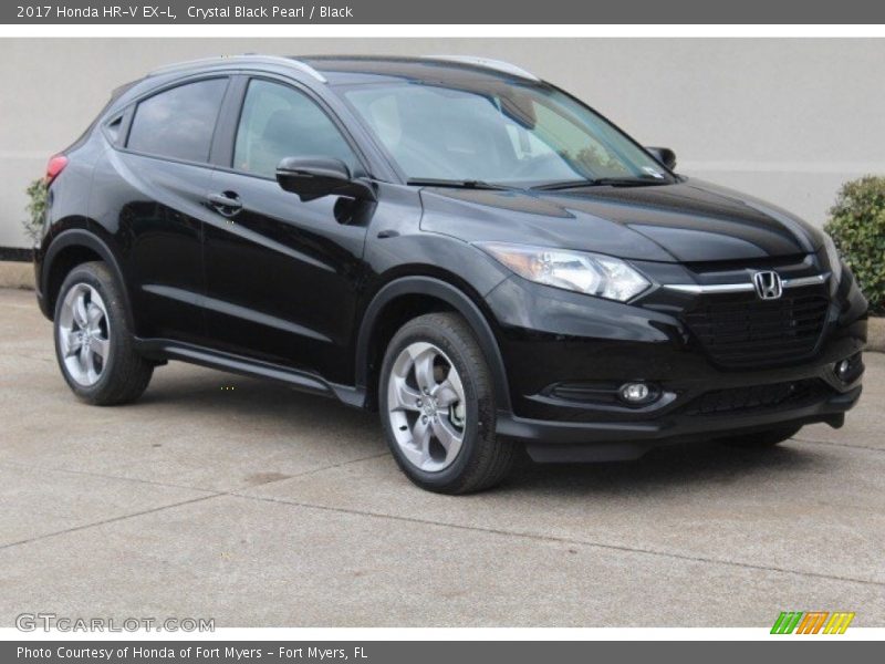 Crystal Black Pearl / Black 2017 Honda HR-V EX-L