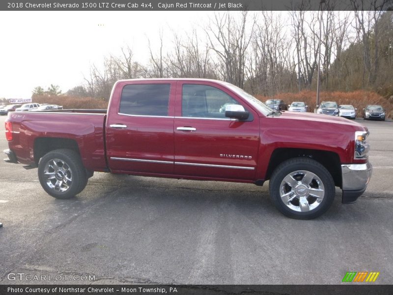 Cajun Red Tintcoat / Jet Black 2018 Chevrolet Silverado 1500 LTZ Crew Cab 4x4