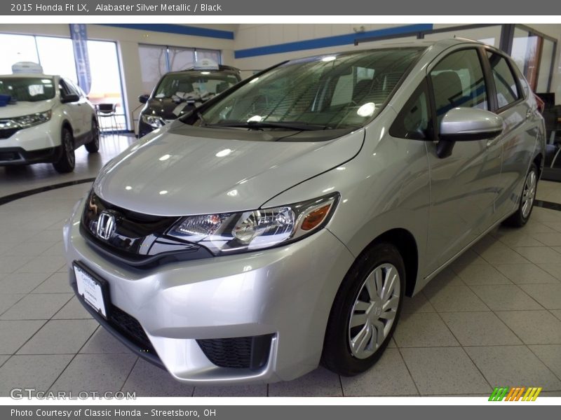 Alabaster Silver Metallic / Black 2015 Honda Fit LX