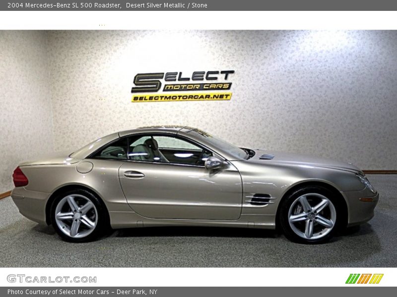 Desert Silver Metallic / Stone 2004 Mercedes-Benz SL 500 Roadster