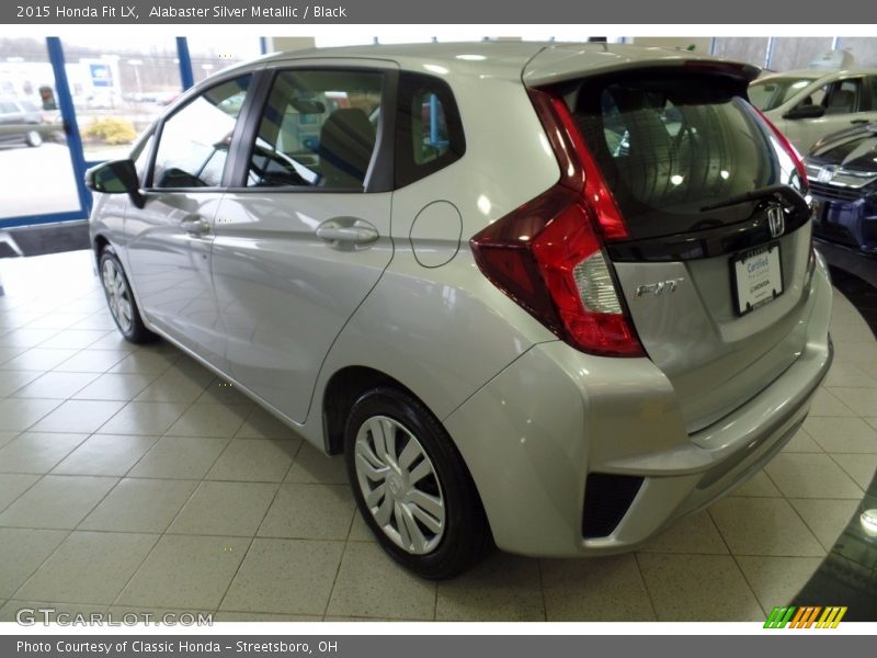 Alabaster Silver Metallic / Black 2015 Honda Fit LX