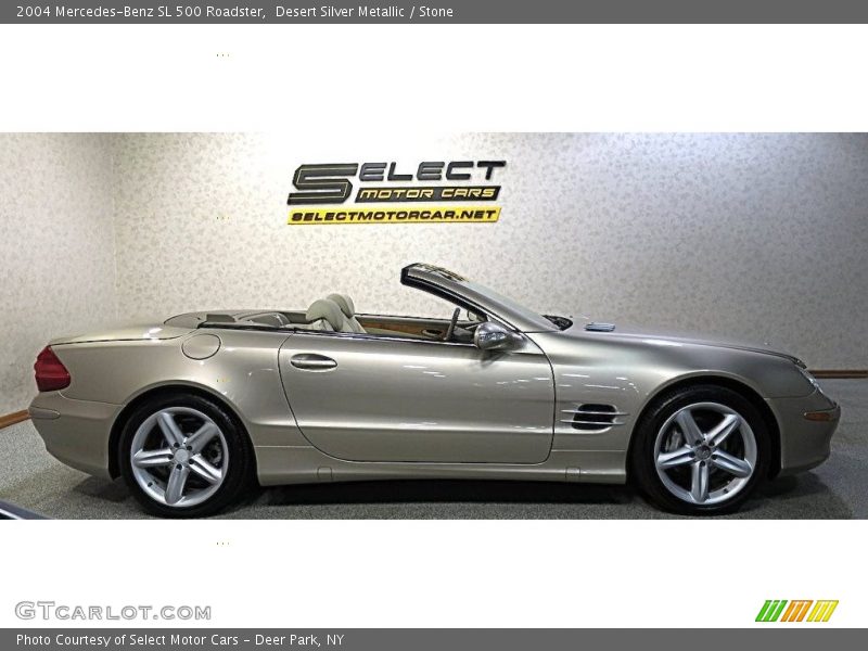 Desert Silver Metallic / Stone 2004 Mercedes-Benz SL 500 Roadster
