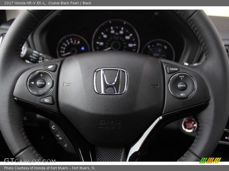 Crystal Black Pearl / Black 2017 Honda HR-V EX-L