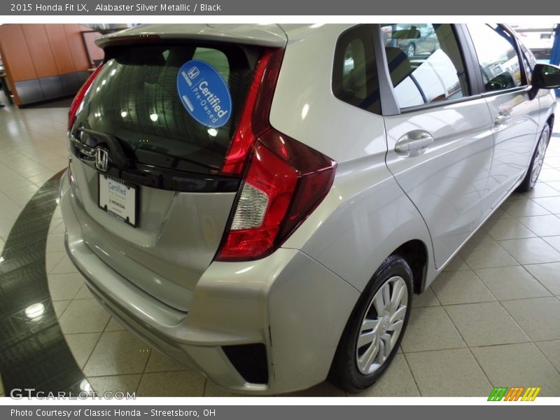 Alabaster Silver Metallic / Black 2015 Honda Fit LX
