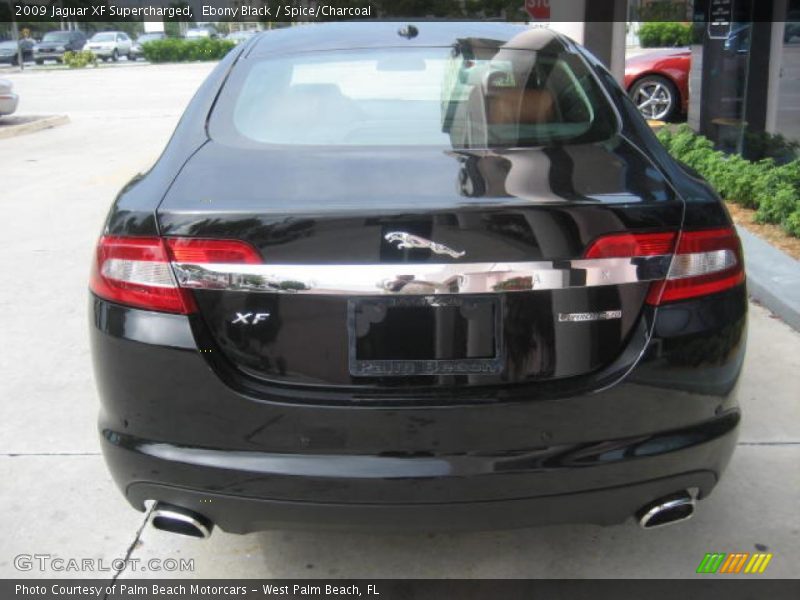 Ebony Black / Spice/Charcoal 2009 Jaguar XF Supercharged