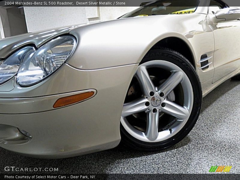 Desert Silver Metallic / Stone 2004 Mercedes-Benz SL 500 Roadster