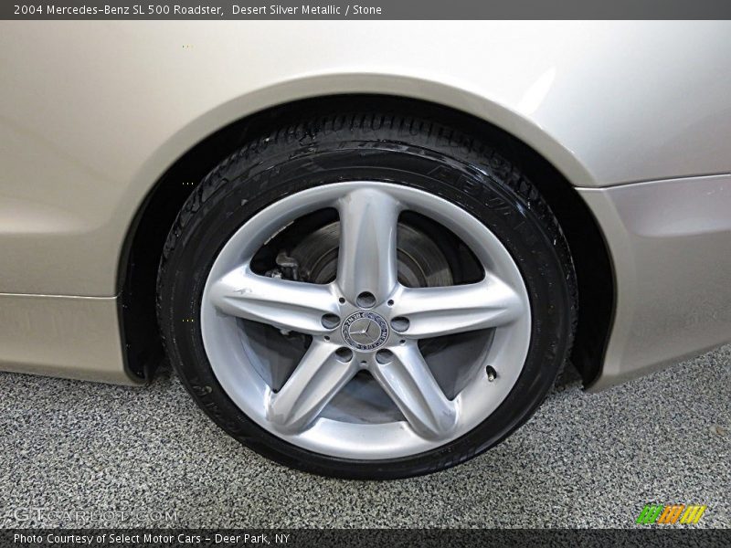 Desert Silver Metallic / Stone 2004 Mercedes-Benz SL 500 Roadster