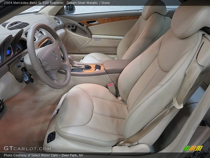Desert Silver Metallic / Stone 2004 Mercedes-Benz SL 500 Roadster