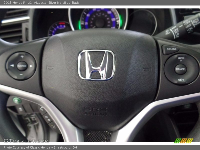 Alabaster Silver Metallic / Black 2015 Honda Fit LX