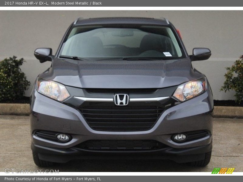 Modern Steel Metallic / Black 2017 Honda HR-V EX-L