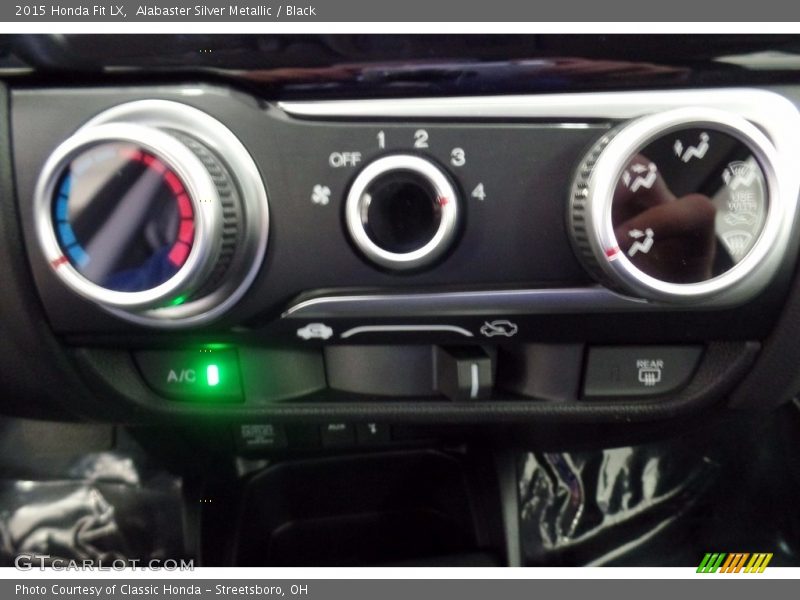 Alabaster Silver Metallic / Black 2015 Honda Fit LX