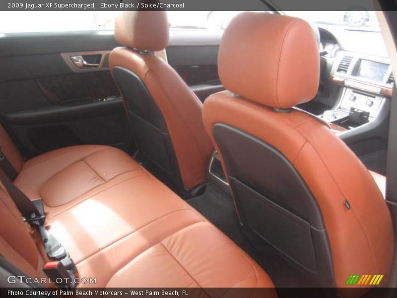 Ebony Black / Spice/Charcoal 2009 Jaguar XF Supercharged