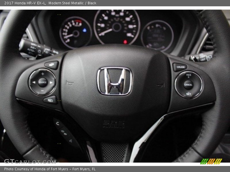 Modern Steel Metallic / Black 2017 Honda HR-V EX-L