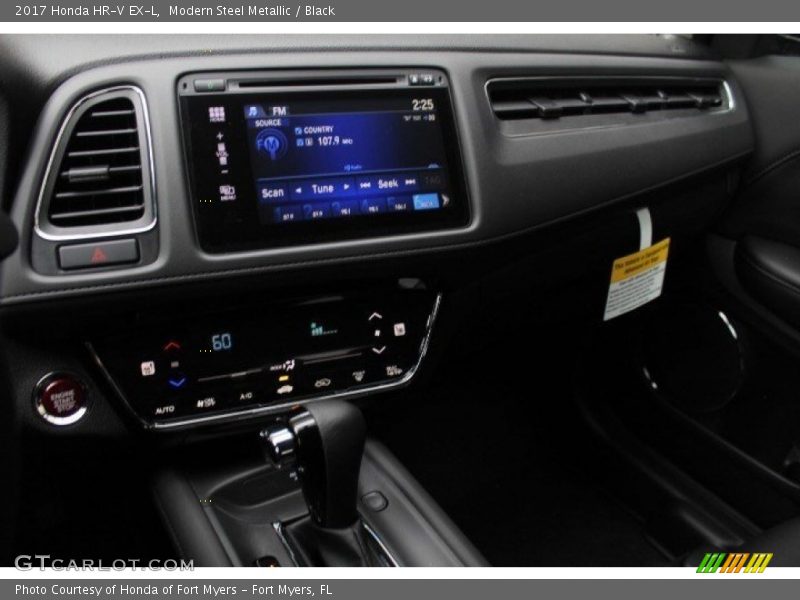 Modern Steel Metallic / Black 2017 Honda HR-V EX-L