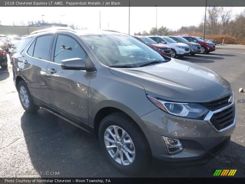 Pepperdust Metallic / Jet Black 2018 Chevrolet Equinox LT AWD