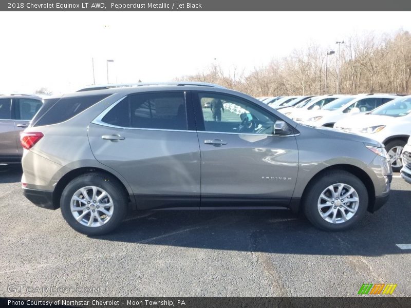 Pepperdust Metallic / Jet Black 2018 Chevrolet Equinox LT AWD