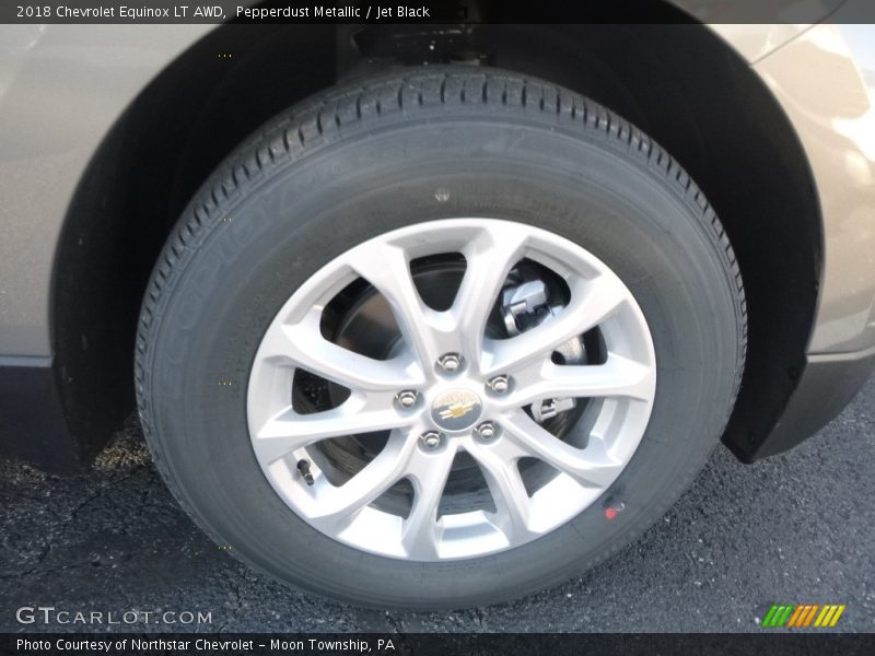 Pepperdust Metallic / Jet Black 2018 Chevrolet Equinox LT AWD