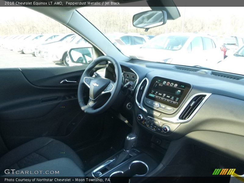 Pepperdust Metallic / Jet Black 2018 Chevrolet Equinox LT AWD