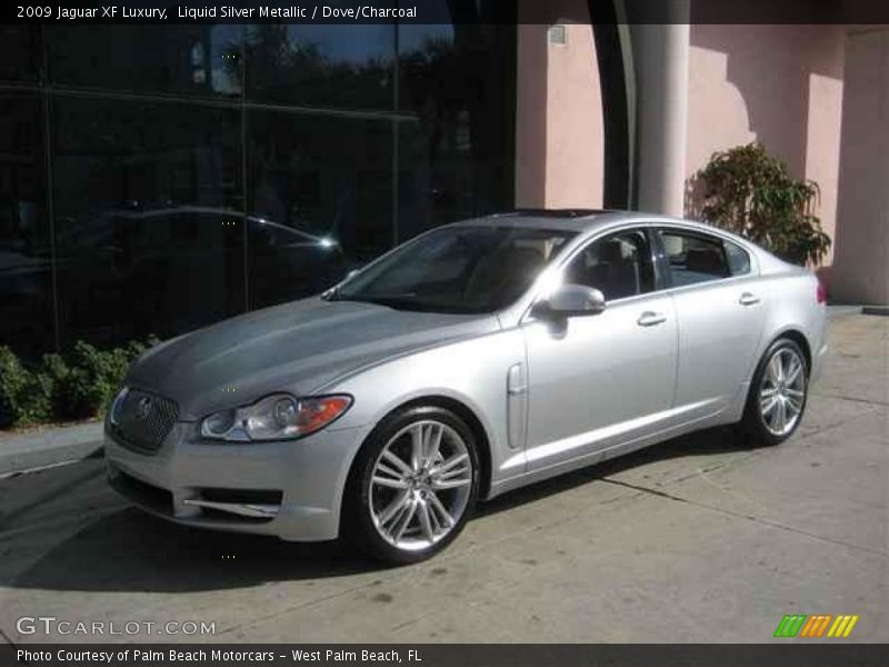 Liquid Silver Metallic / Dove/Charcoal 2009 Jaguar XF Luxury