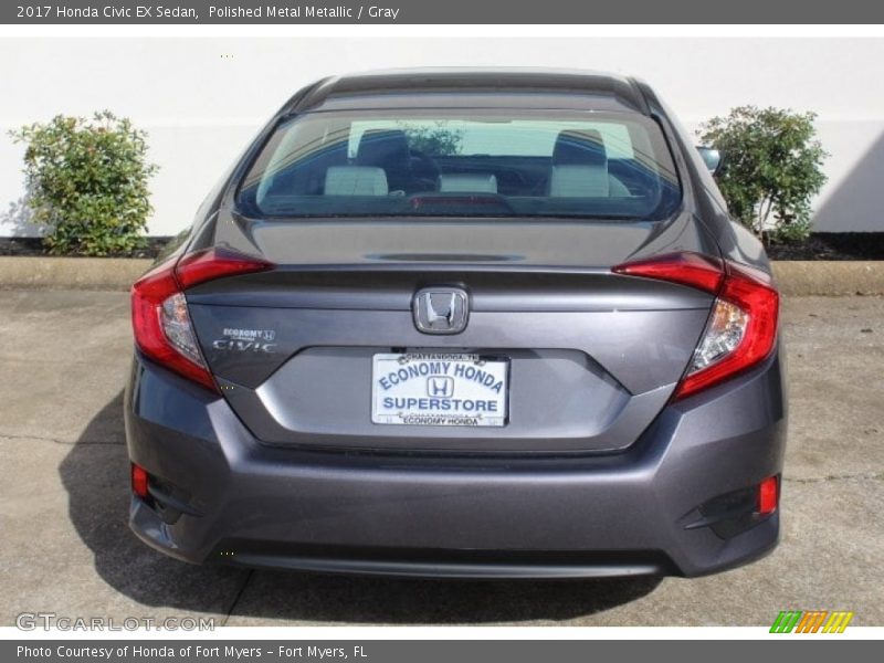 Polished Metal Metallic / Gray 2017 Honda Civic EX Sedan