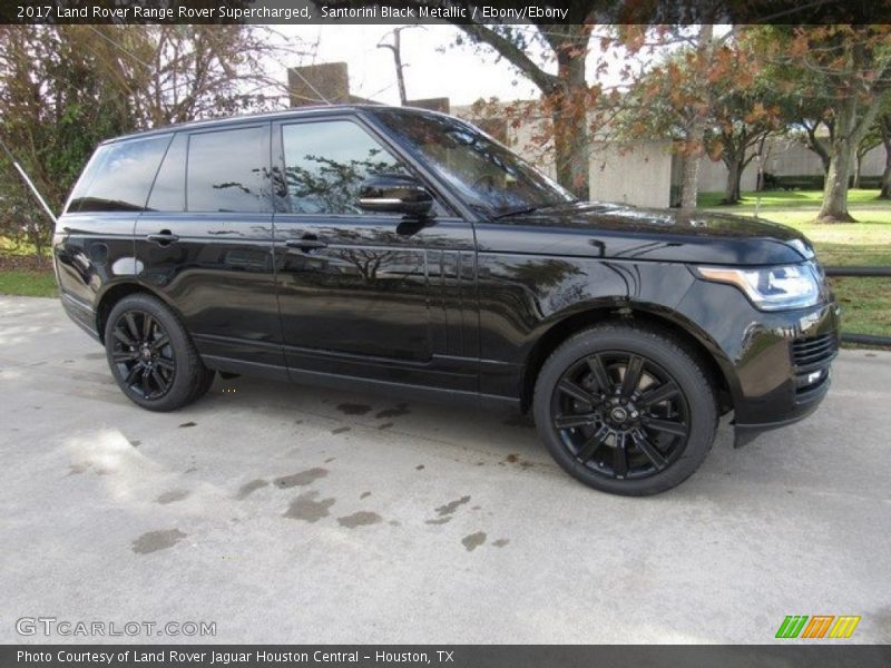 Santorini Black Metallic / Ebony/Ebony 2017 Land Rover Range Rover Supercharged