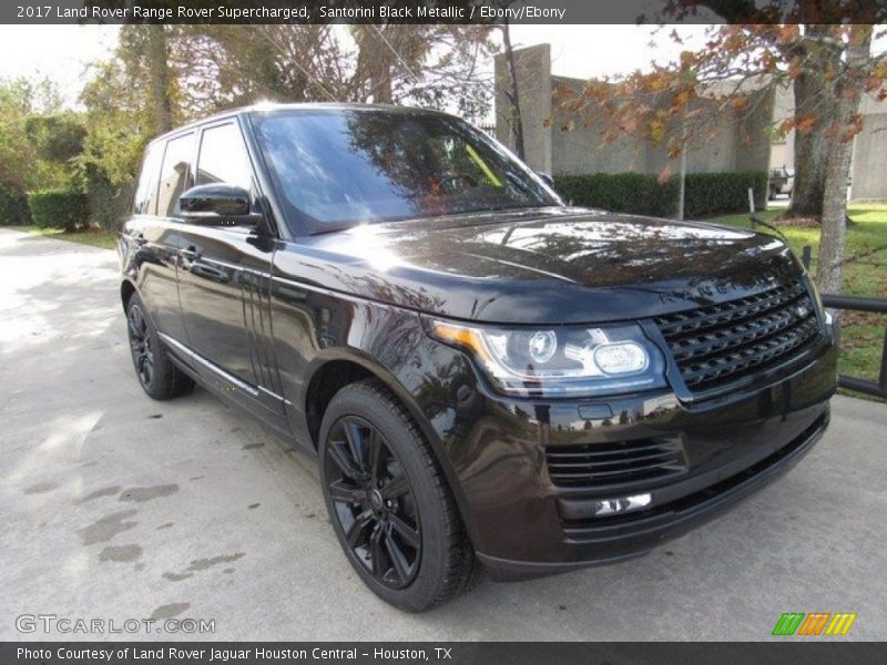 Santorini Black Metallic / Ebony/Ebony 2017 Land Rover Range Rover Supercharged