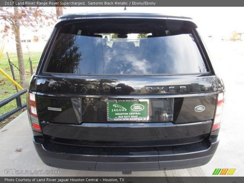 Santorini Black Metallic / Ebony/Ebony 2017 Land Rover Range Rover Supercharged