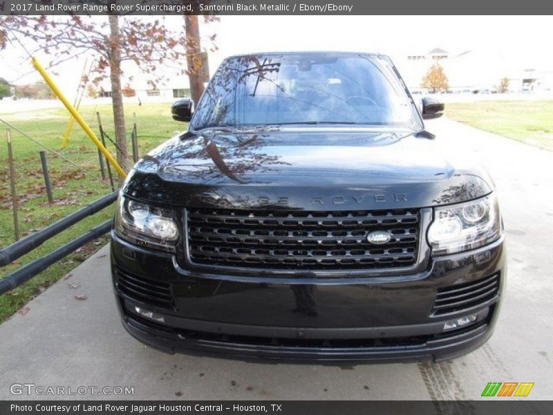 Santorini Black Metallic / Ebony/Ebony 2017 Land Rover Range Rover Supercharged