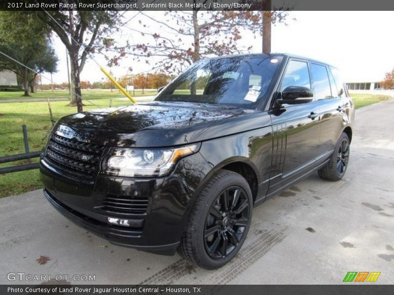 Santorini Black Metallic / Ebony/Ebony 2017 Land Rover Range Rover Supercharged