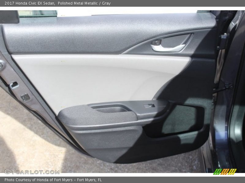 Polished Metal Metallic / Gray 2017 Honda Civic EX Sedan