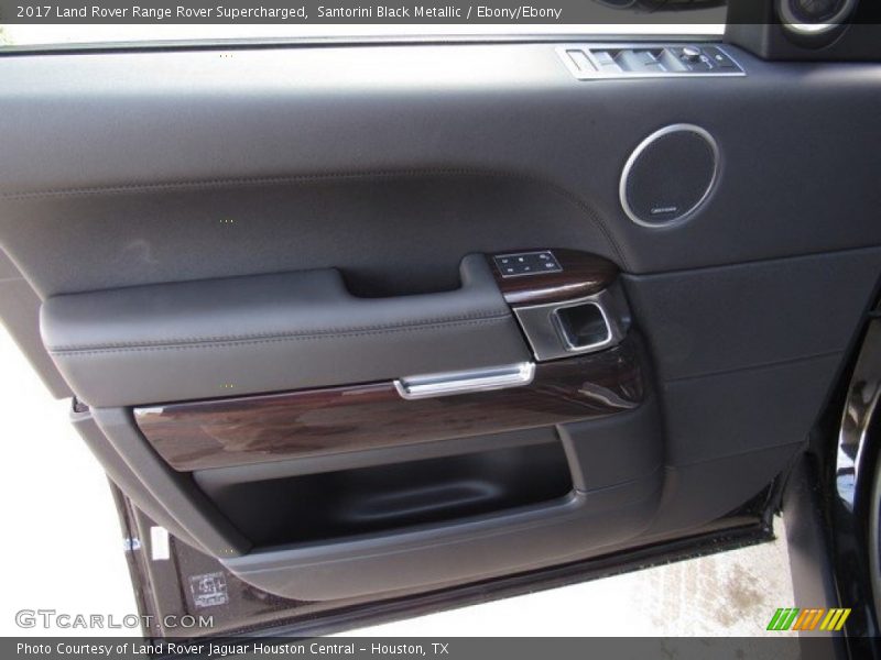 Santorini Black Metallic / Ebony/Ebony 2017 Land Rover Range Rover Supercharged